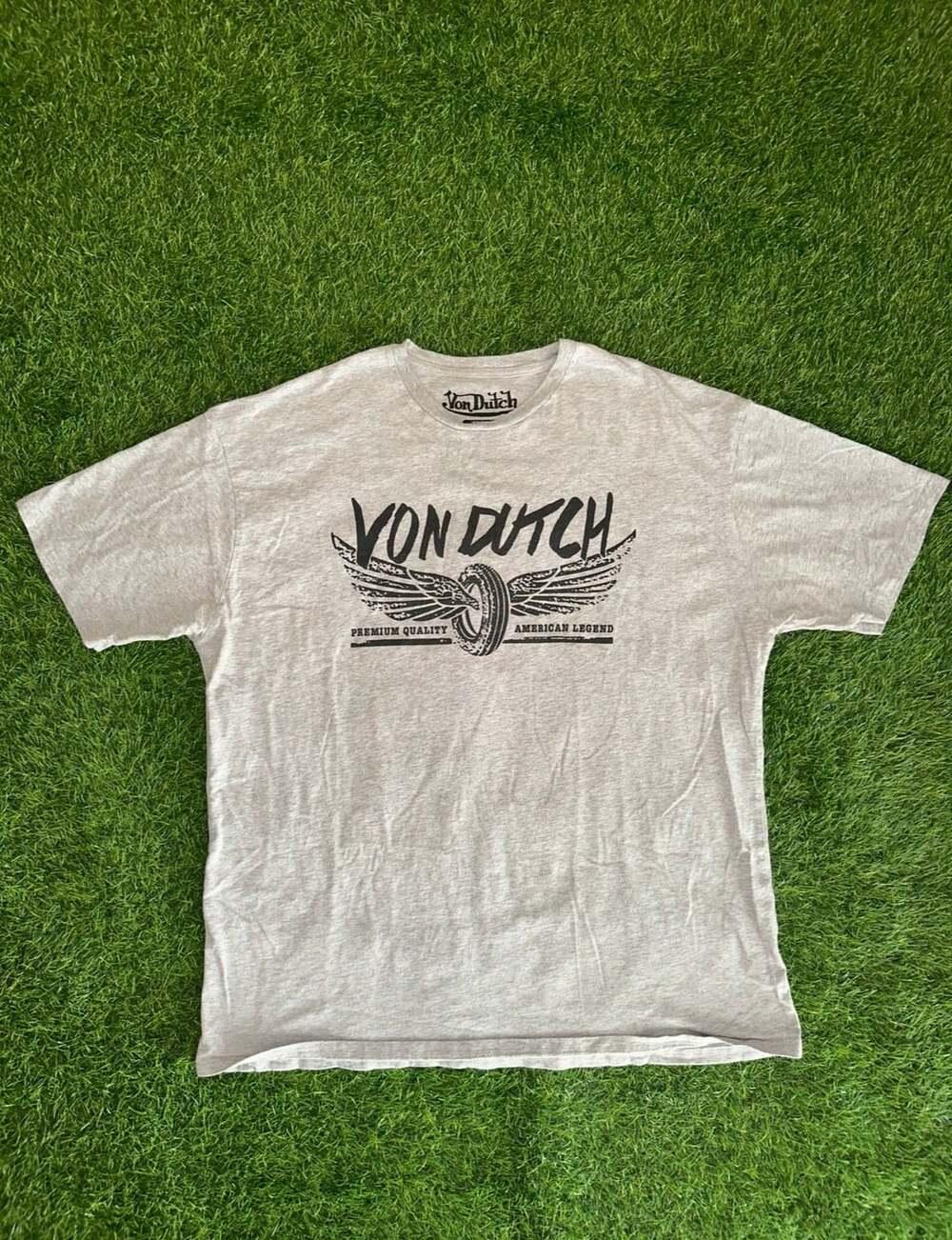 Von Dutch Graphic T-Shirt Size XXL/TTG Gray
